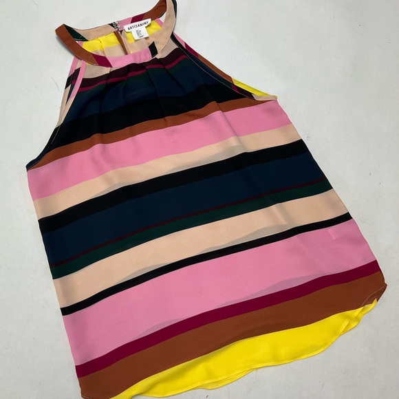 ARTISAN*NY Stripes Halter Blouse NWOT - Picture 6 of 7